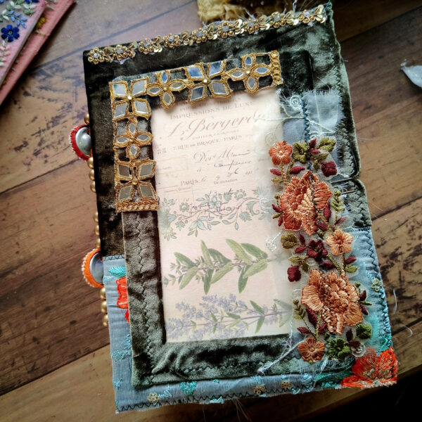 Green hardcover journal