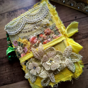 Yellow boho junk journal