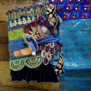 Peacock bohemian junk journal